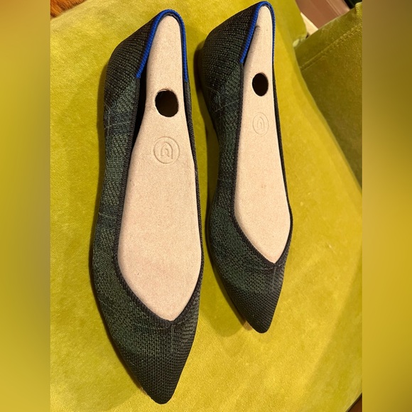 NIB Rothy's Racer Green Check - The Point 8.5 - Retired - Picture 4 of 7